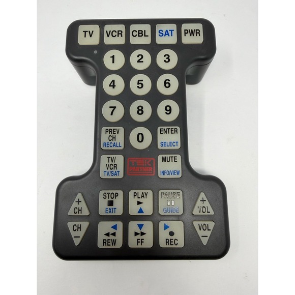 TEK Partner Other - Tek Partner Universal Remote Big Button BW-0561-R Jumbo Light Up Low Vision